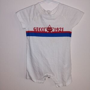 Gucci Romper White 3-6 Mo